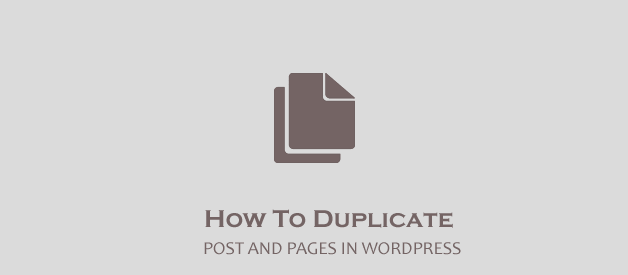 Duplicate post and pages in wordpress