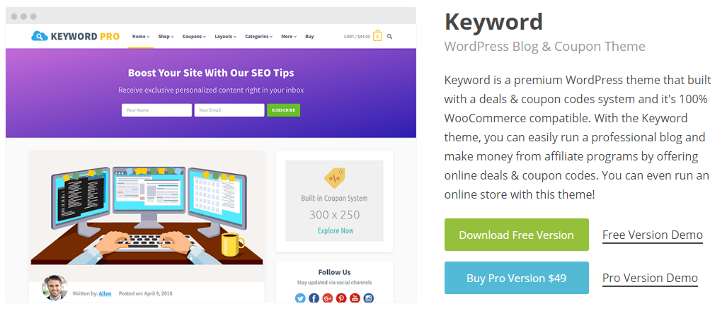 Keyword Pro WordPress Theme
