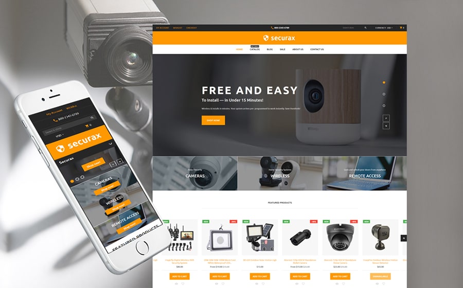 Security Equipment Shopify Theme