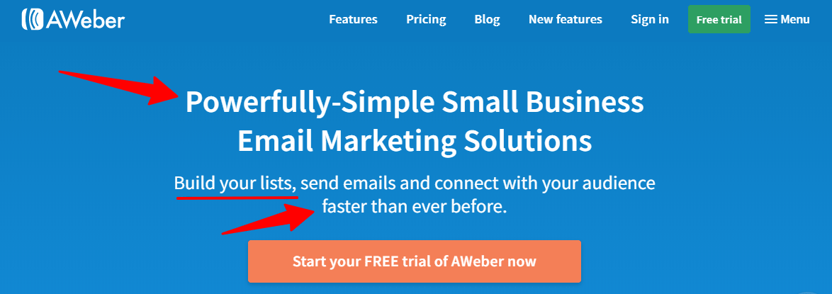 Aweber Landing page