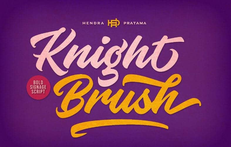 Knight Brush Graffiti Font