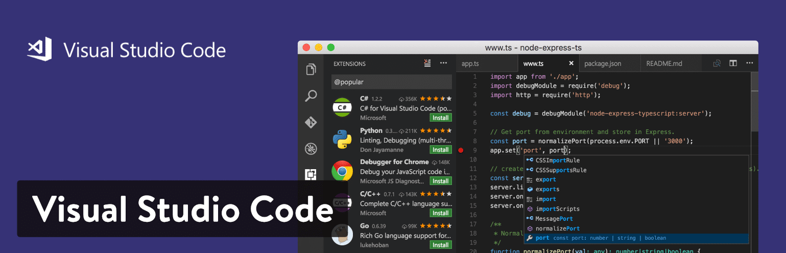 Visual Studio Code Text Editor