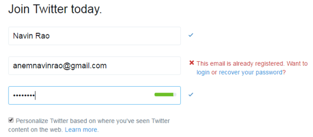 create multiple twitter accounts one email