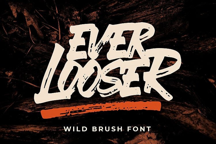 ever looser brush font