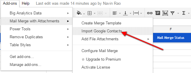 import google contacts