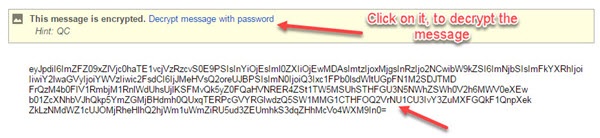 message encrypted