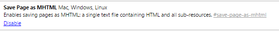 save webpage as mhtml