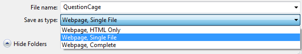 save webpage