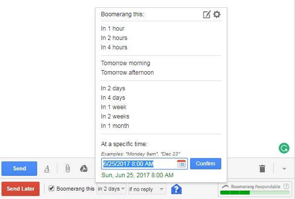 schedule email