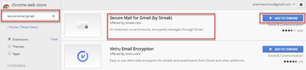 secure mail for gmail
