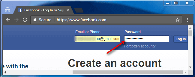 show facebook asterisks